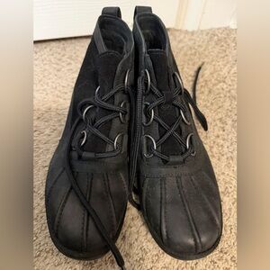 Ugg Black Rain boots.